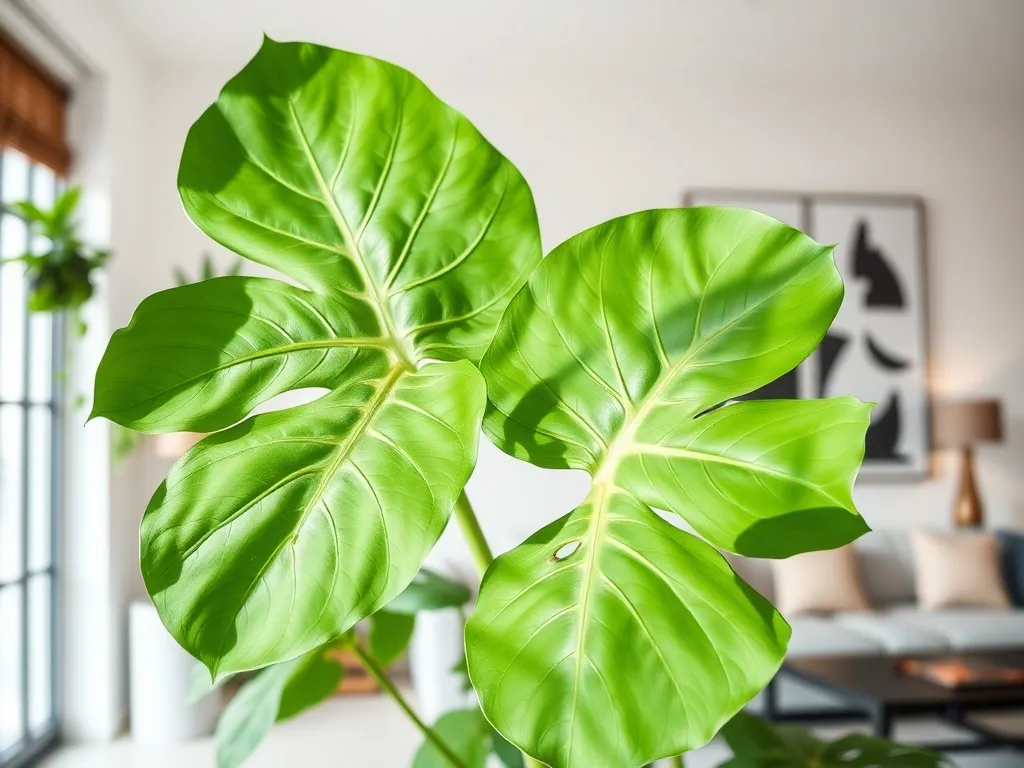 Kwiaty doniczkowe zielone z dużymi liśćmi – idealne do Twojego wnętrza